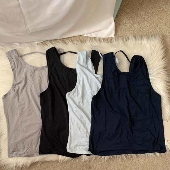 LULULEMON Deep Stretch Tank Tops SET (4 COLORS) Sz 8 - Picture 1 of 10